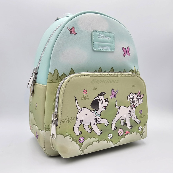 Loungefly Disney 101 Dalmatians Flower Field Butterflies Mini Backpack New main image 6